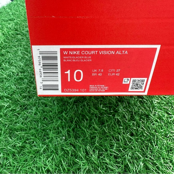 Nike Court Vision Alta White / Glacier Blue - Picture 7 of 14